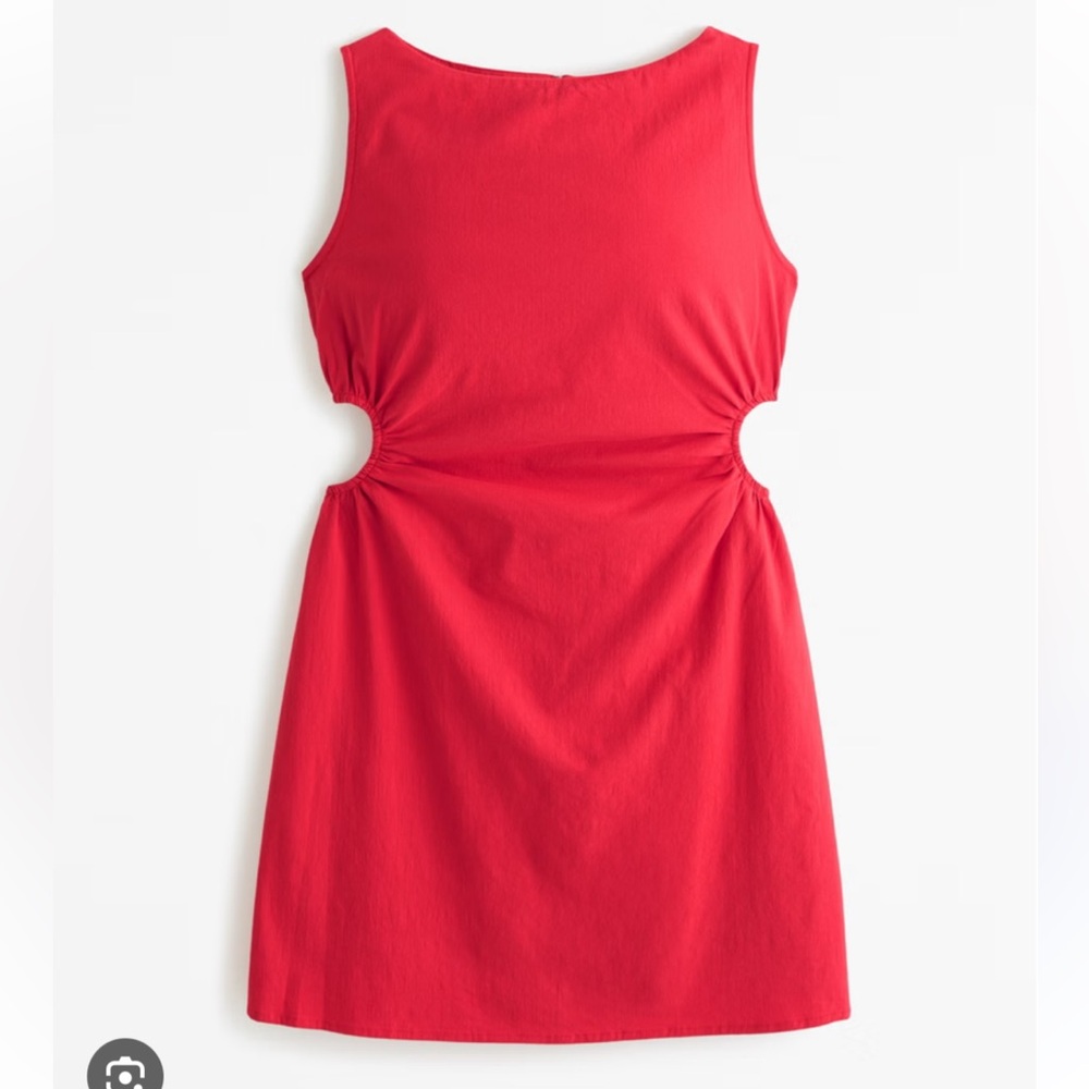 Abercrombie Stretch Cotton Cutout Mini Dress